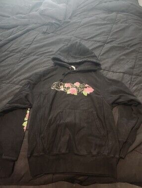 Champion Black Throne Floral Men's Size Small Hoodie
